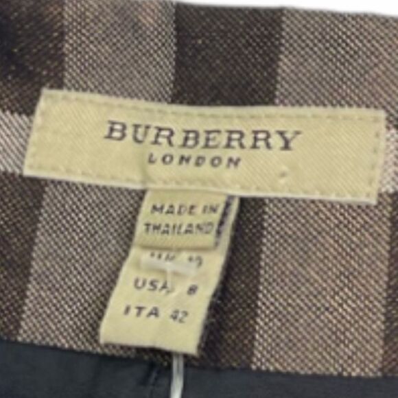 Burberry London Wool Pleated Mini Skirt - Picture 6 of 7